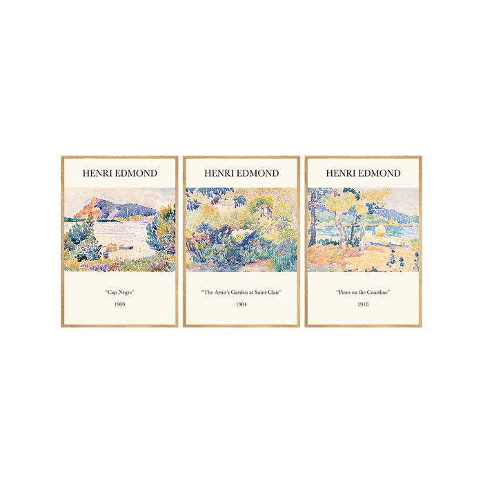 Wallity Huhu266 Cuadro Decorativo Enmarcado 30 x 40 cm (3 Piezas)